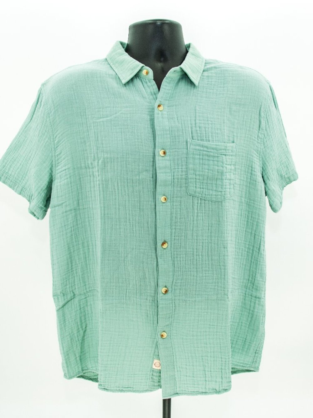 Marine Layer Short-sleeve Button-up Shirt | Seafoam Green | Men's MEDIUM